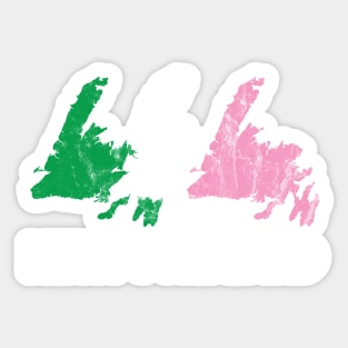 Newfoundland Triple Threat || Newfoundland and Labrador || Gifts || Souvenirs || Clothing Sticker